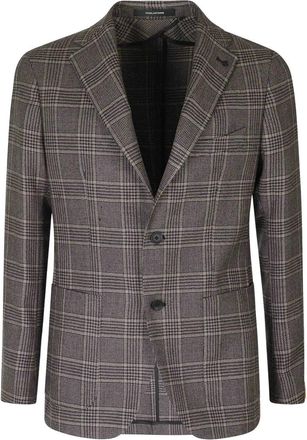 Tagliatore Montecarlo Colbert - Heren - Jassen - Bruin - Maat: L Zijde