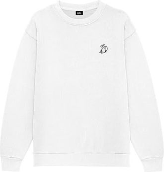 Dalix Heartly Ghost Womens Heavyweight Relaxed Sweatshirt in White at Nordstrom, Size 3X-Large
