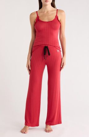 Honeydew Intimates Laid Back Wide Leg Pajamas in Cherry at Nordstrom Rack, Size X-Small