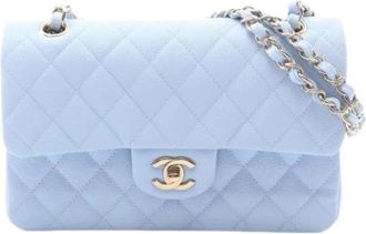 Chanel Pre-owned Vintage Schoudertas - Dames - Vintage Schoudertas - Blauw - ONE Size - Leer - Vintage
