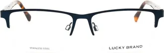 Lucky Brand VLBD320 Metal Rectangular Eyeglasses - Navy