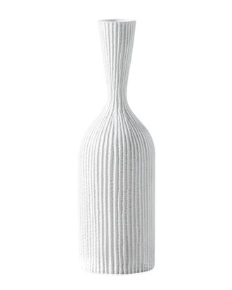 Torre & Tagus Zoro Carved Line Resin Floor 20In Vase