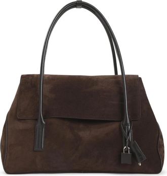 Tom Ford Eclipse Grote Schoudertas - Dames - Handtassen - Bruin - ONE Size - Leer - Tassen