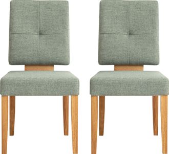 HOME AFFAIRE Esszimmerstuhl »Ponza Polsterstuhl« (Set) 2 Stk.Gestell Eiche massiv geölt, Esszimmer Bestseller