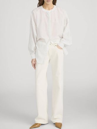 Frame Denim Gallery Shirt In Cream Multi