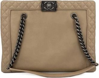 Chanel Tote in Pelle Pre-owned - - Pre-owned - Donna - Beige - ONE SIZE