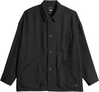 Yohji Yamamoto Viscose Chore Jacket - Dames - Zomerjassen - Zwart - XS - Jassen