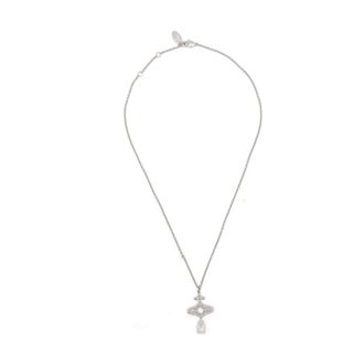 Vivienne Westwood Olympia Drop Pendant Necklace - female - Vivienne Westwood - Necklaces - White - ONE SIZE - Accessories