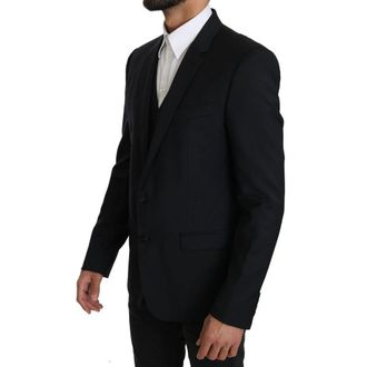 Dolce & Gabbana Mens Blue Viscose Two-Piece Suit