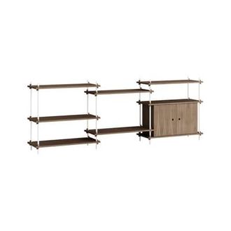 Moebe Shelf Shelving System - Brown - Oak veneer MDF