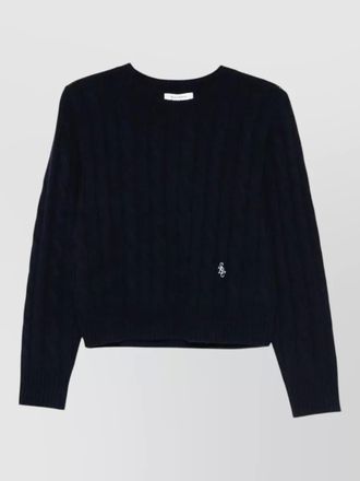 Sporty & Rich cable-knit cashmere sweater