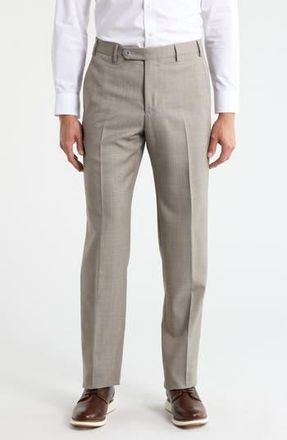 Zanella Devon Wool Straight Leg Pants in Light Grey at Nordstrom Rack, Size 30