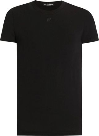 Dolce & Gabbana Zwart T-shirt Stijlvol Aw 25 - Heren - T-shirts - Zwart - 3XL - Tops