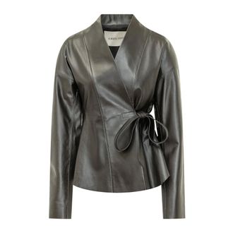 Alberta Ferretti Chaqueta Cruzada - Jackets - Mujer - Negro - L