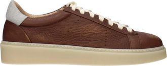 Eleventy Sneakers Herrens Braunes Leder