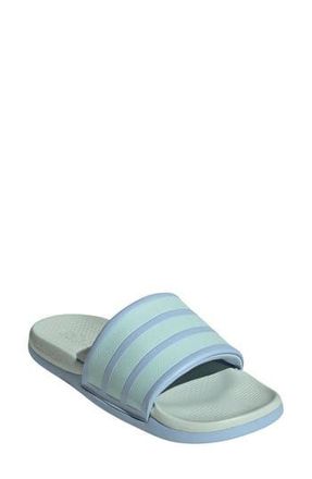 adidas Adilette Comfort 2.0 Slide Sandal in Glow Blue/Halo Mint/Mint at Nordstrom Rack, Size 10