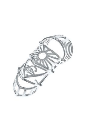 Lucy Quartermaine Egyptian Armour Ring in Sterling Silver at Nordstrom