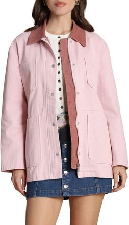 Avec Les Filles Cotton Barn Jacket in Blackberry at Nordstrom, Size Xx-Large
