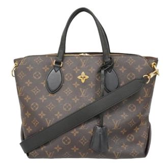 Louis Vuitton Pre-owned Handbags, female, Brown, Size: ONE SIZE Pre-owned Flower Zipped Tote MM
