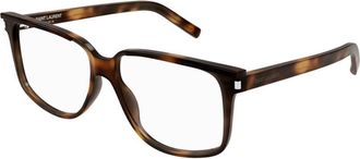 Saint Laurent Mens Black Square Eyeglass Frames SL599OPT 002