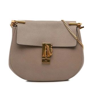 Chlo&eacute; Pre-owned Cross Body Bags, female, Brown, Size: ONE SIZE Pre-owned Leather Shoulder Bag