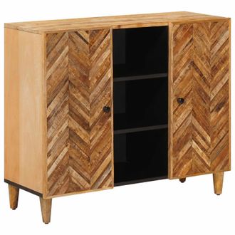 vidaXL Armarios De Almacenamiento Con Puerta Marr&oacute;n 90 X 33,5 X 75 Cm Vidaxl