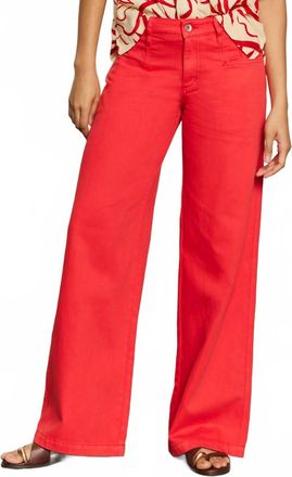 Sanctuary Highland Wide Leg Standard Rise Pant In Cayenne