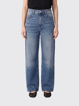 Icon Denim Los Angeles Jeans wide leg a vita alta in denim di cotone