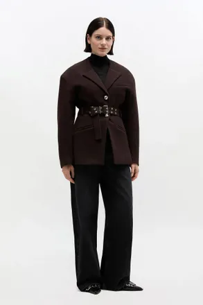 Ganni Brown Wool Jacket