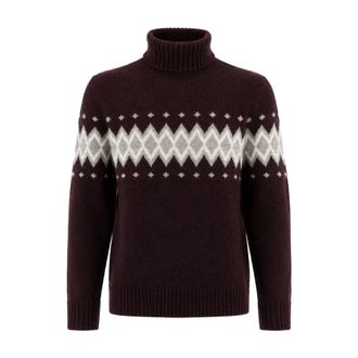 Eleventy Turtleneck Jumper - male - Eleventy - Cashmere Knitwear - Brown - L - Knitwear