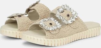 Ilse Jacobsen Womens Tulip sandal in pearled ivory - Tan