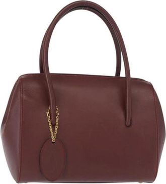 Cartier Pre-owned Handbags, female, Red, Size: ONE SIZE Pre-owned Leather Handbag