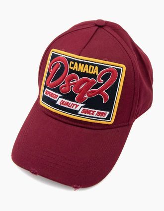 Dsquared2 Mens Dsquared2 Dsq2 Superior Quality Since 1995 Cap Burgundy - Size: OS