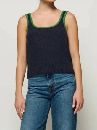 Nation Ltd Peggy Sue Two Tone Sweater Tank In Night Sky