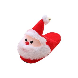 Generic House Slippers Women Men Christmas Novelty Casual House Shoes Plush Bedroom Shoes Slip on House Slippers Breathable Ladies Mule Slipper Fluffy Warm Ho