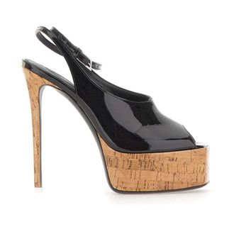 The Attico High Heel Sandals, female, Black, Size: 9 US Ornella Sandal