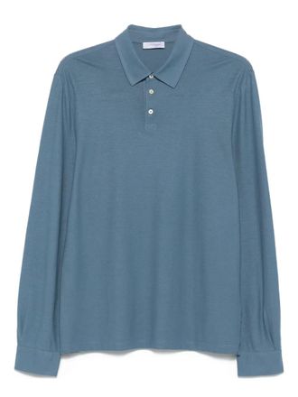Gran Sasso Poloshirt met lange mouwen - Blauw