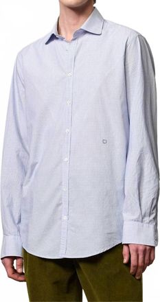 Massimo Alba Canary Classic Button Down Shirt In Azzuro