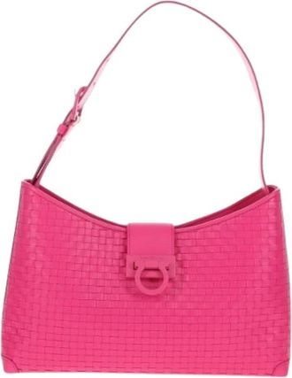 Ferragamo Pre-owned Leren Schoudertas - Dames - Vintage Schoudertas - Roze - ONE Size - Leer - Vintage