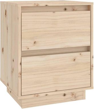 vidaXL Mesita De Noche Madera Maciza De Pino 40x35x50 Cm Vidaxl