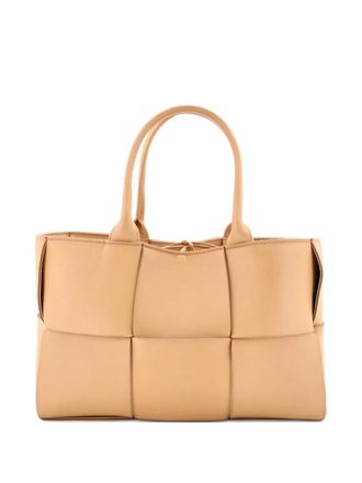 Bottega Veneta Arco Maxi Intrecciato Leather Small tote bag - Beige