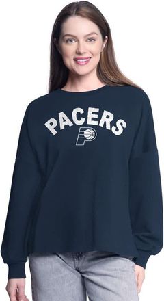 G-III 4Her by Carl Banks Womens G-III 4Her by Carl Banks Navy Indiana Pacers Athletic Pullover Sweatshirt at Nordstrom, Size X-Large