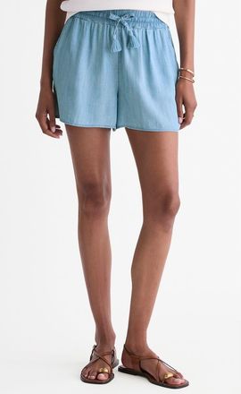 Vineyard Vines Frankie Chambray Drawstring Shorts in Light Acid Wash at Nordstrom, Size X-Small