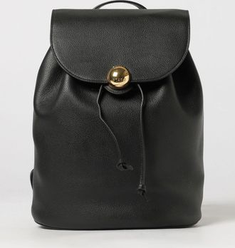 Furla Zaino in pelle a grana con chiusura a patta e coulisse