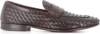 Henderson Donkerbruine Leren Loafer Schoen - Heren - Loafers - Bruin - 45 EU - Leer - Schoenen