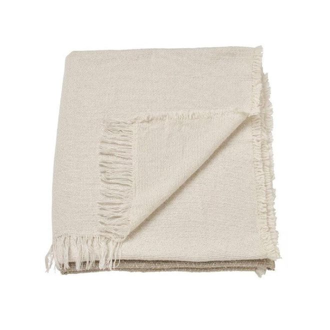 IKEA Ikea GUNNEMOR Überwurf, 130x170 cm, gebrochenes Weiß/Graubeige ab 10,72 €