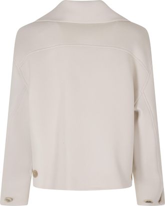 Semicouture Jeanie Cropped Zippered Wool-Blend Coat