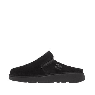 FitFlop Gen-FF Elastische Su&egrave;de Muiltjes - Dames - Schoenen - Zwart - Maat: 38 EU Su&egrave;de