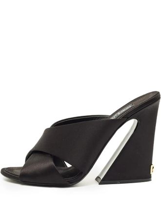 Dolce & Gabbana criss-cross satin sandals - Black