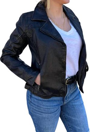 Mauritius Berina Leather Jacket In Black